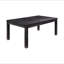 Table de salle à manger rustique audacieuse noire patinée 1 pièce