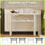 Table basse de salon moderne minimaliste avec coins arrondis, tablette et amp; Assemblage facile, capacité de 264 lb-116968960