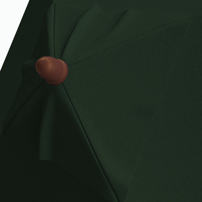 Parasol de marché 6 pi Nicodem, Toile Sunbrella® vert forêt