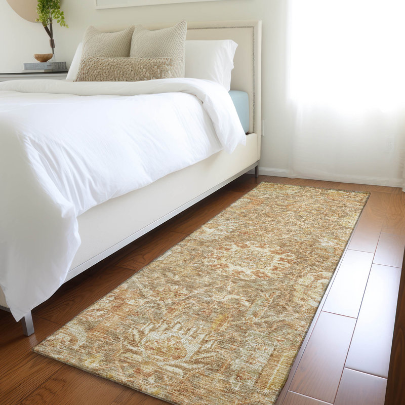 Tapis d'intérieur / extérieur lavable brun Verona , 2'3" x 7'6"