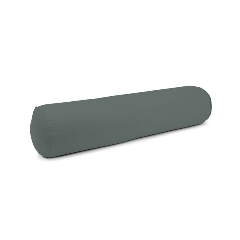Linen Bolster Pillow Cover & Insert, Charcoal, 9" x 48"