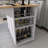 39.8" Rubber Wood Drop-Leaf Countertop Kitchen Cart With Open Storage And 5 Wheels-19209853