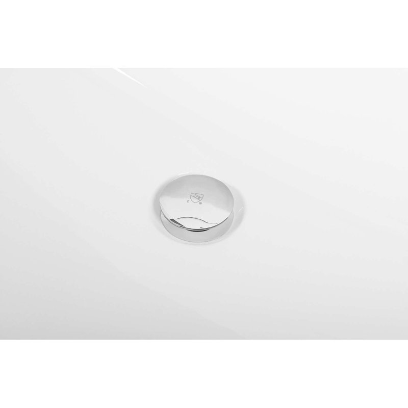 Ethen 59" x 30" Freestanding Soaking Acrylic Bathtub, Chrome