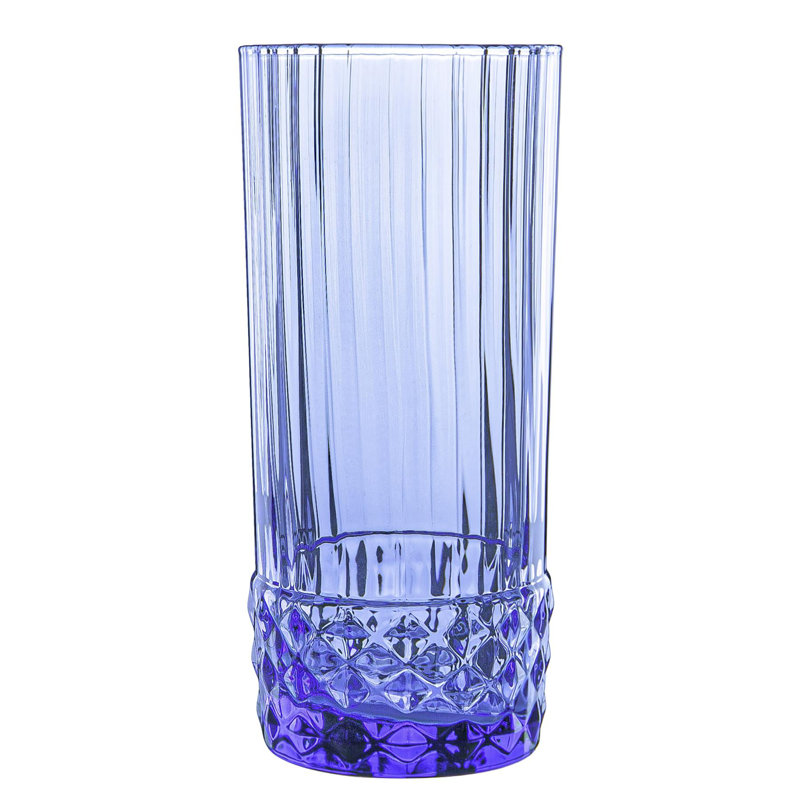 America '20s Highball Glasses, Blue, 6