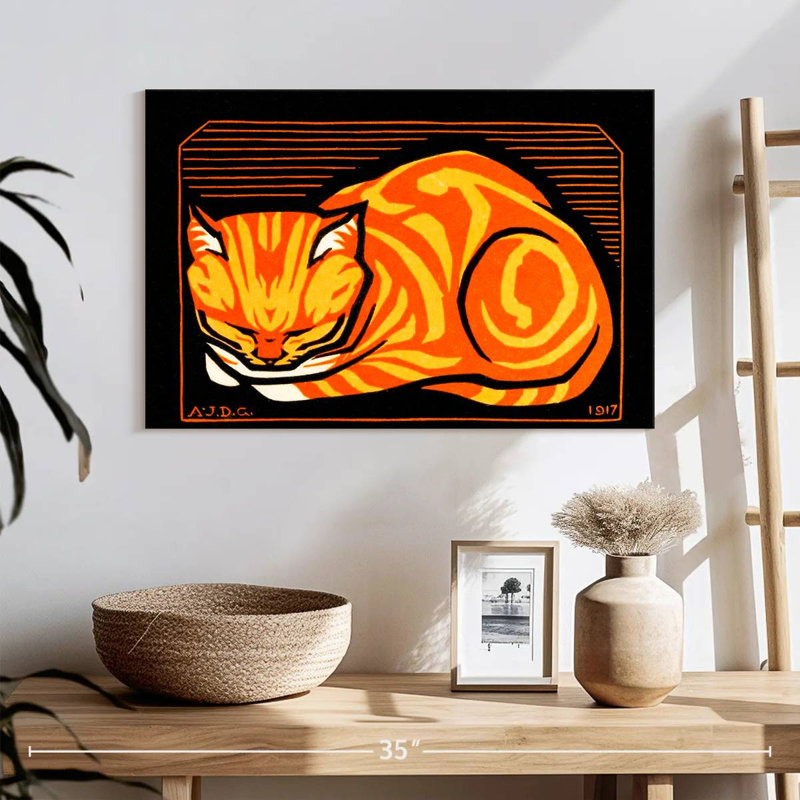 Brampt December Cat, 16" H x 24" W