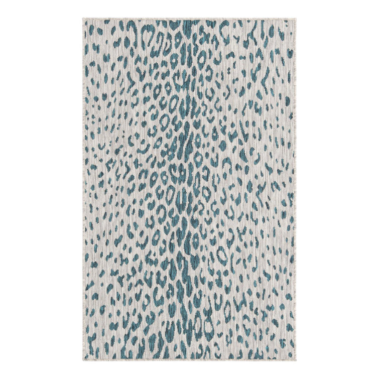 Teal Samburu Indoor/Outdoor Safari Rug