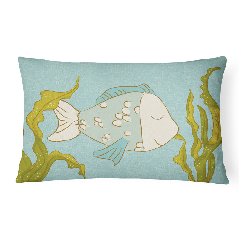  Fish Indoor/Outdoor Throw Pillow
