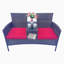 Darrett Wicker Outdoor Bench-1375991460