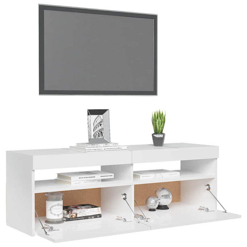 vidaXL TV Stand Sideboard Entertainment Center Media Unit with LED Lights