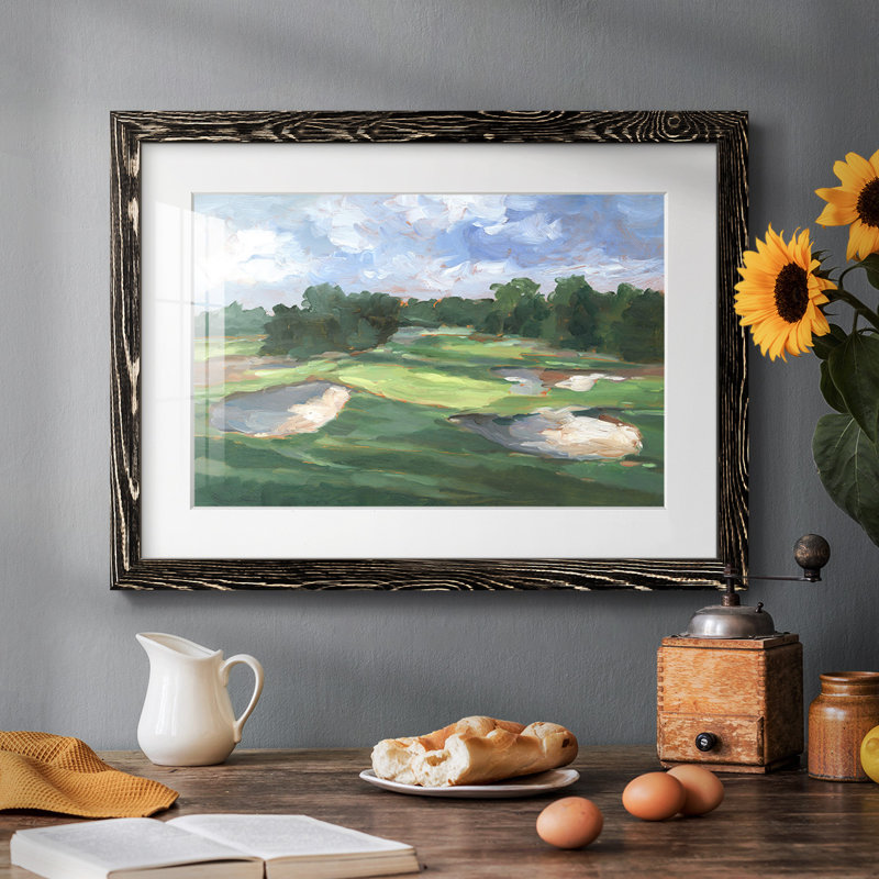 Golf Course Study III, reproduction d'art encadrée, Noir, H 14 po x l 20 po x P 1,5 po