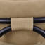 Tabouret de comptoir rembourré en cuir brun clair Serava Serava-129631229