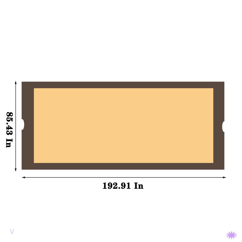 Housse de remplacement pour auvent universel pour structure de pergola extérieure incurvée de 12 pi x 9 pi