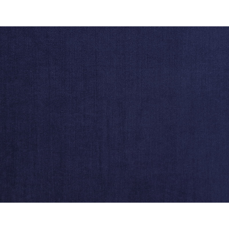 Banc de rangement rembourré Kranz, Velours bleu marine