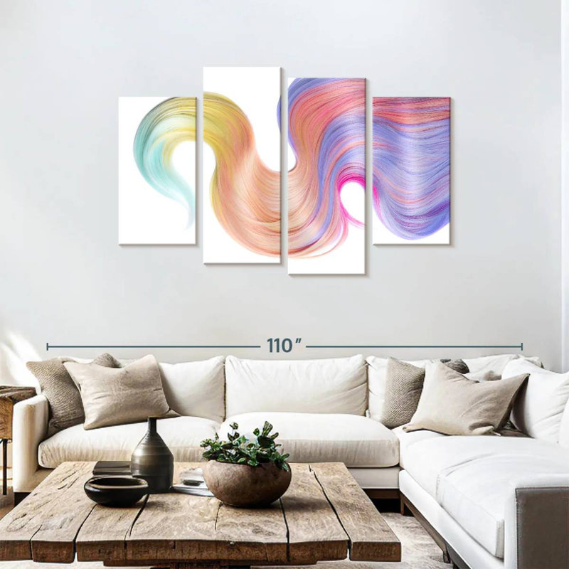 Shuttleworth Rainbow Hair, 48" H x 75" W