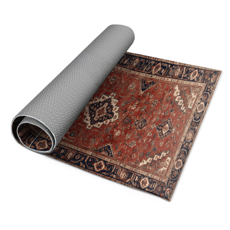 Tapis turc intérieur et extérieur brun, Rectangulaire 2 pi x 3 pi