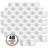Small Jars with Lids - 48 Pack of 2 Oz Durable Plastic Containers with Inner and Outer Lid - Travel, Cosmetic or Craft Storage by Stalwart