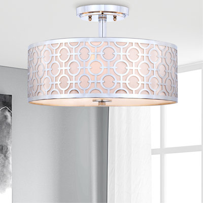 Plafonnier semi-encastré 3 lumières 15,5 po unique Froman