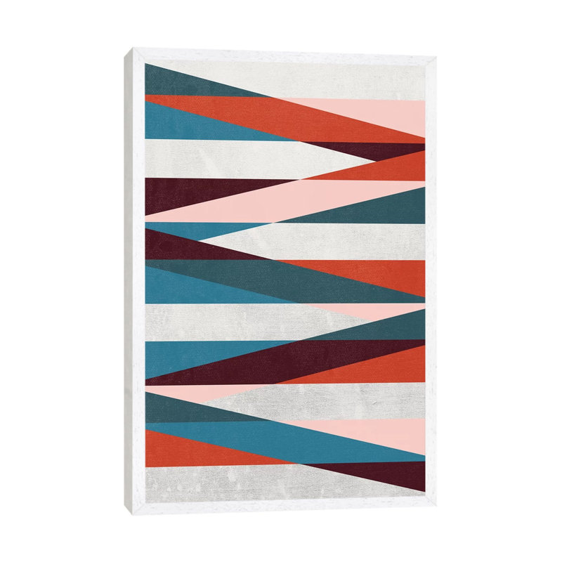 Intuitive IV by Susana Paz - Print on Canvas, 66.04cm H x 45.72cm W x 3.81cm D, White Floater Framed