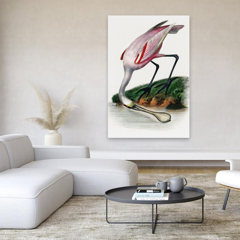 Spatule - animaux, oiseaux, art, H 60 po x l 40 po