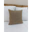 Handmade Brown Checked Cotton Cushion Cover