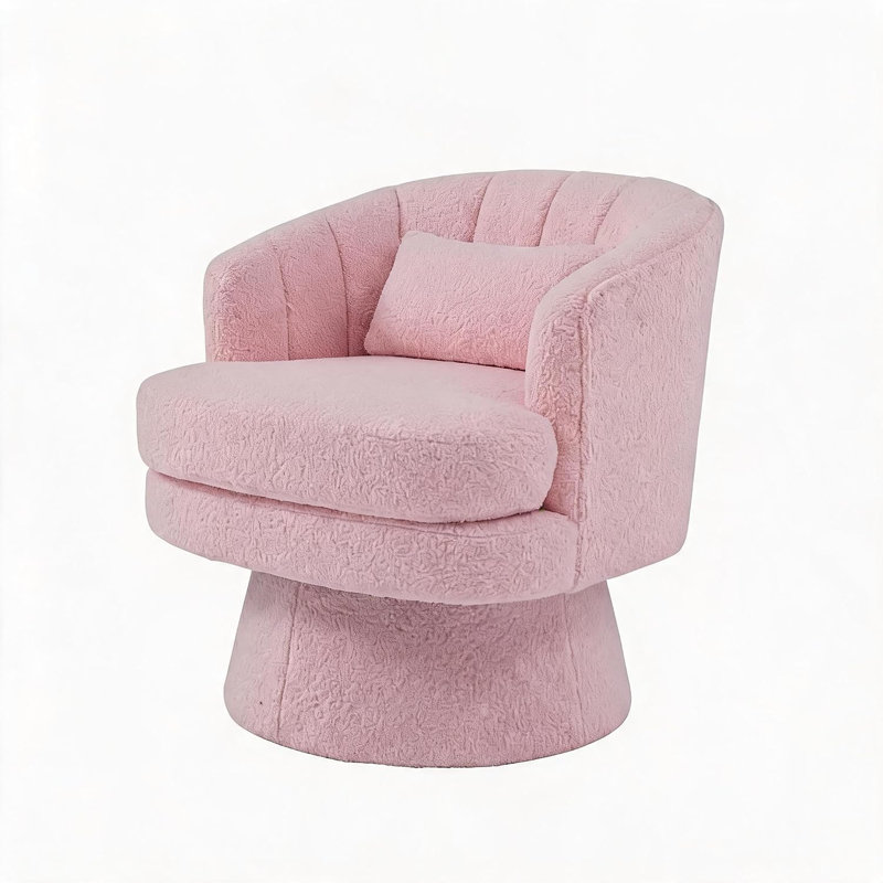 Fauteuil d'appoint Cozy 360 Swivel Barrel, Rose