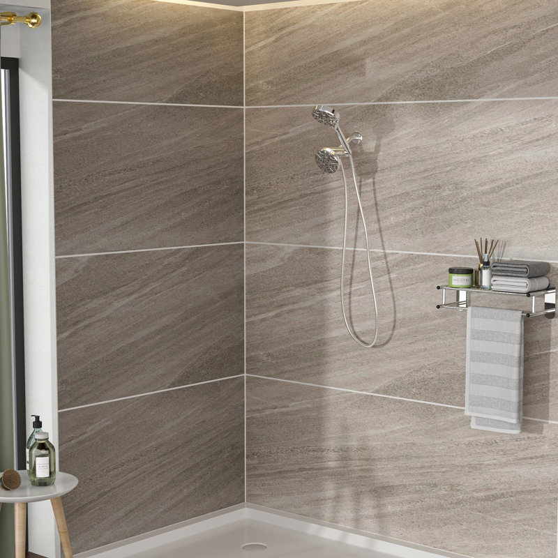 4.7" Rain Showerhead And 8 Handheld Shower In For Home Bath Head Portable Hand Finish, Chrome