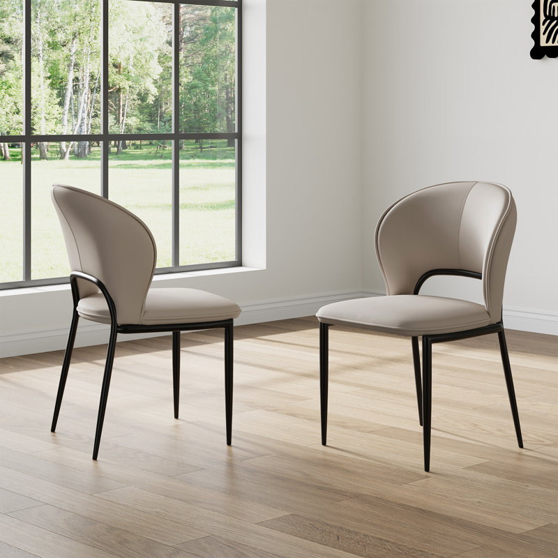 2 chaises Janaysha, Gris clair