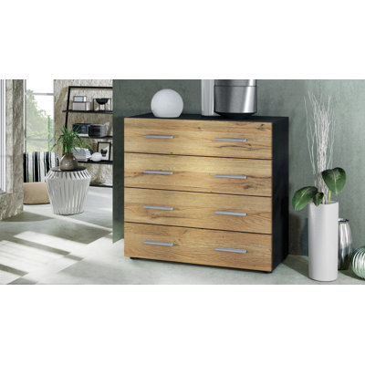 Mazur 76cm W 4 - Drawer Chest of Drawers