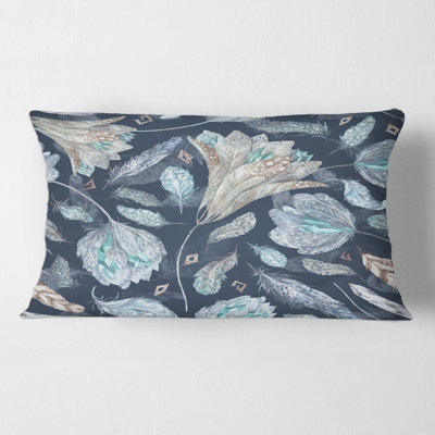 Botanical Pattern Rectangular Pillow Cover & Insert