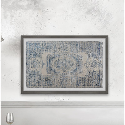 Blue Blurred Print - Single Picture Frame Print