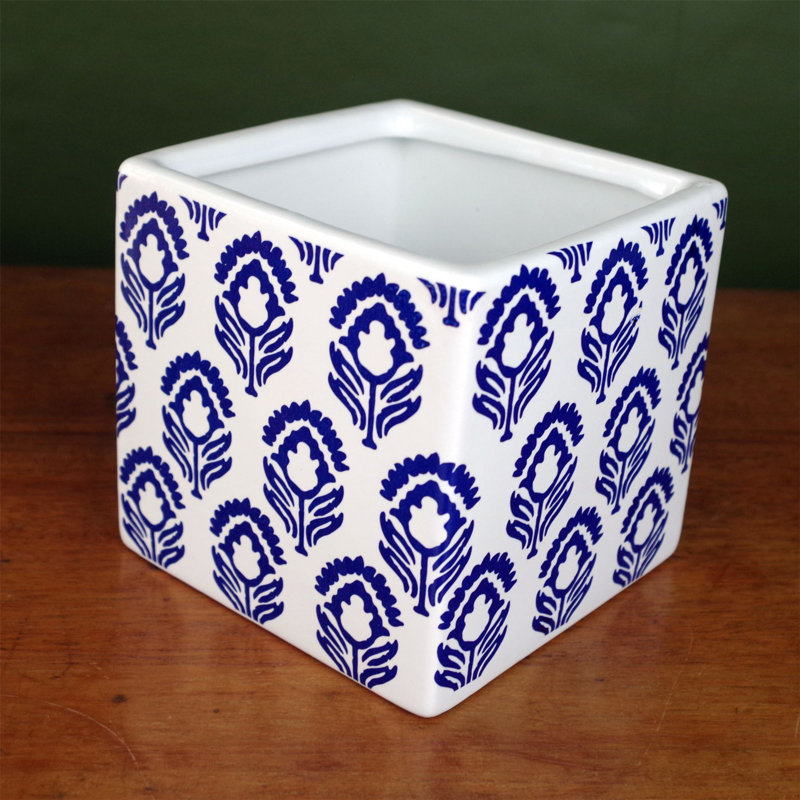 Ceramic Cube Ceramic Cachepot