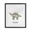 «Meet The Stegosaurus», reproduction d'art sous verre encadrée, par Christine Simpson Art-1959519022-1959519020