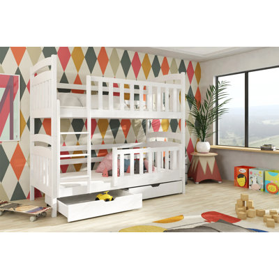 Landers Storage Bunk Bed with Mattress