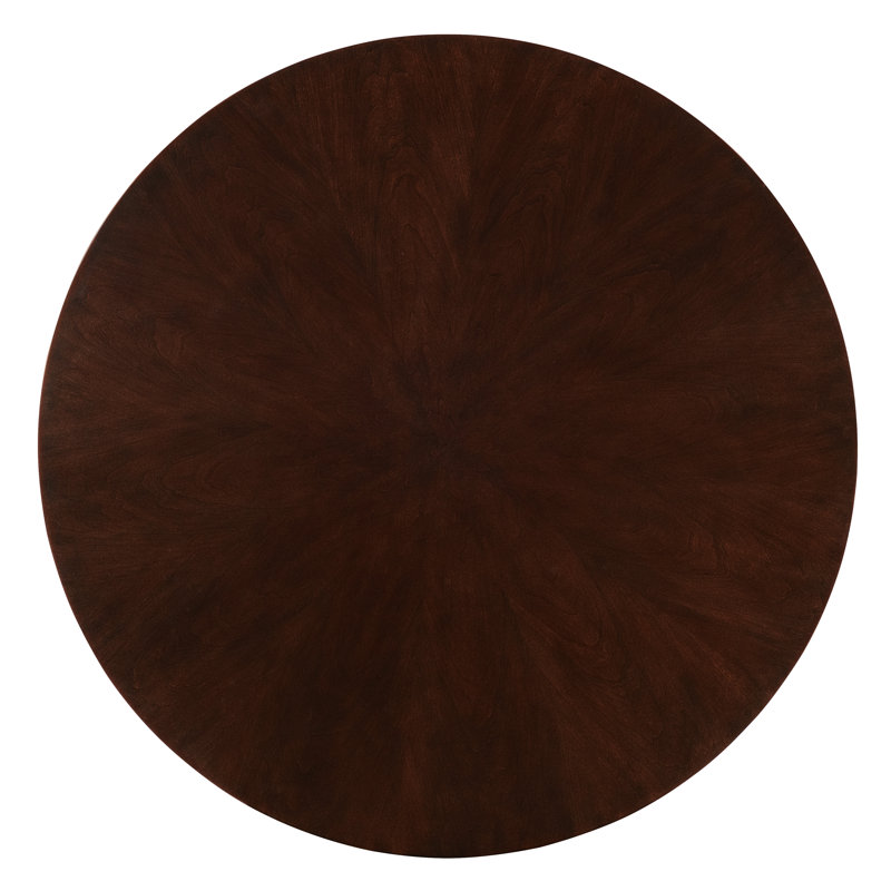 Bella Donna Round Brown Wood Cocktail Table