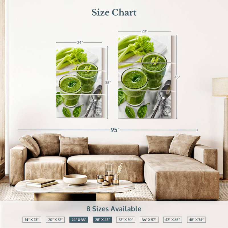 Yarlin Smoothies For Two, 38" H x 24" W
