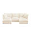 Canapé modulaire à assise profonde en U en forme de U, canapé 3 places avec bordures françaises avec plusieurs grands coussins, canapé modulaire à assise profonde modulaire et confortable pour salon, appartement, chenille-129455741-129455744