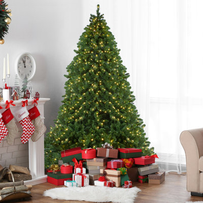 Pre-Lit Full Olympia Pine Artificial Christmas Tree - Warm White Lights