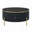 Table basse ronde avec 2 grands tiroirs de rangement-940158791