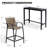 2-person Patio Outdoor Dining Set (3-piece Set, Rectangular Table)-1202415915-1202415911