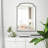 Fan-Shaped Wrought Iron Framed Decorative Mirror-664117793-664117797