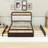 Queen 2 Drawers Wood Platform Bed with Trundle-1207397547