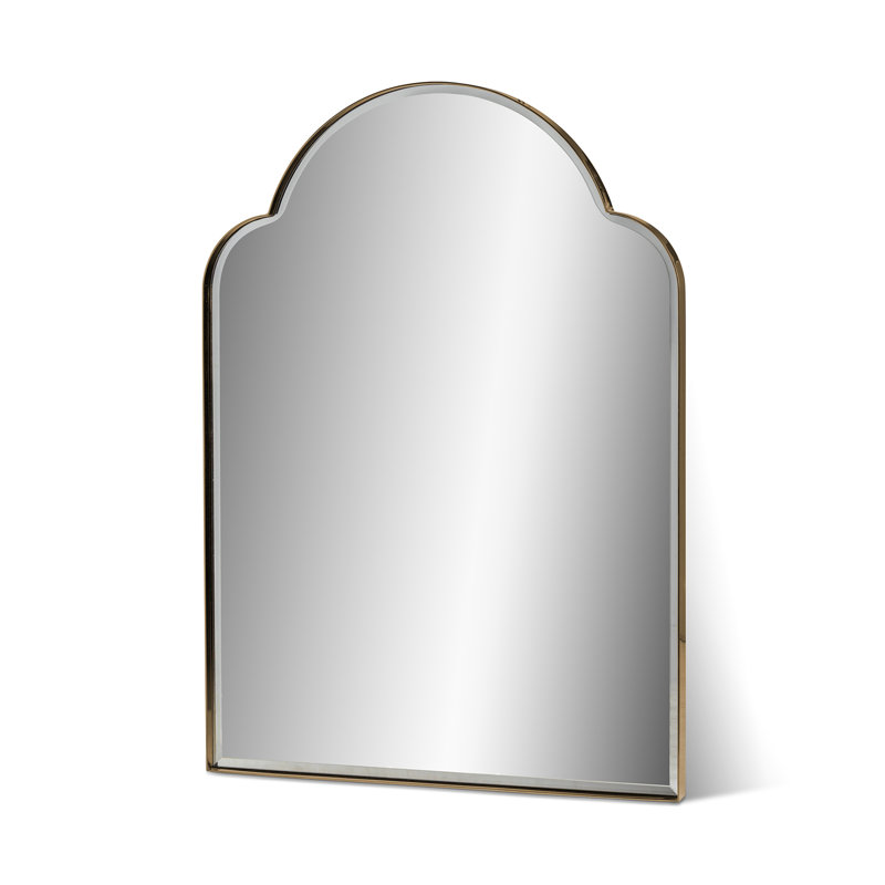 Island Manor Accent Wall Mirror, Brass