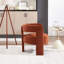 Chaise d'appoint Mid-Century moderne en velours avec structure robuste-790852199