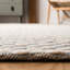 Tapis bleu marine / blanc en laine / coton tissé à la main Laureldale-45900847