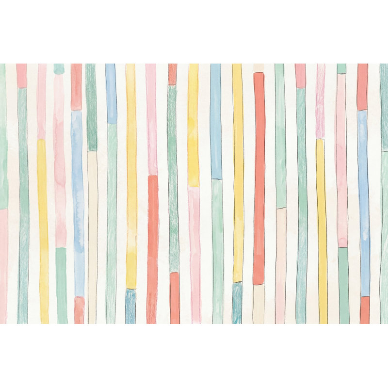 Papier peint vertical à rayures verticales, Texturé non collé, 200 po x 120 po