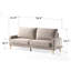 Brinnlee 76.7" Square Arm Upholstered Contemporary Modern Sofa-978088578-963158093