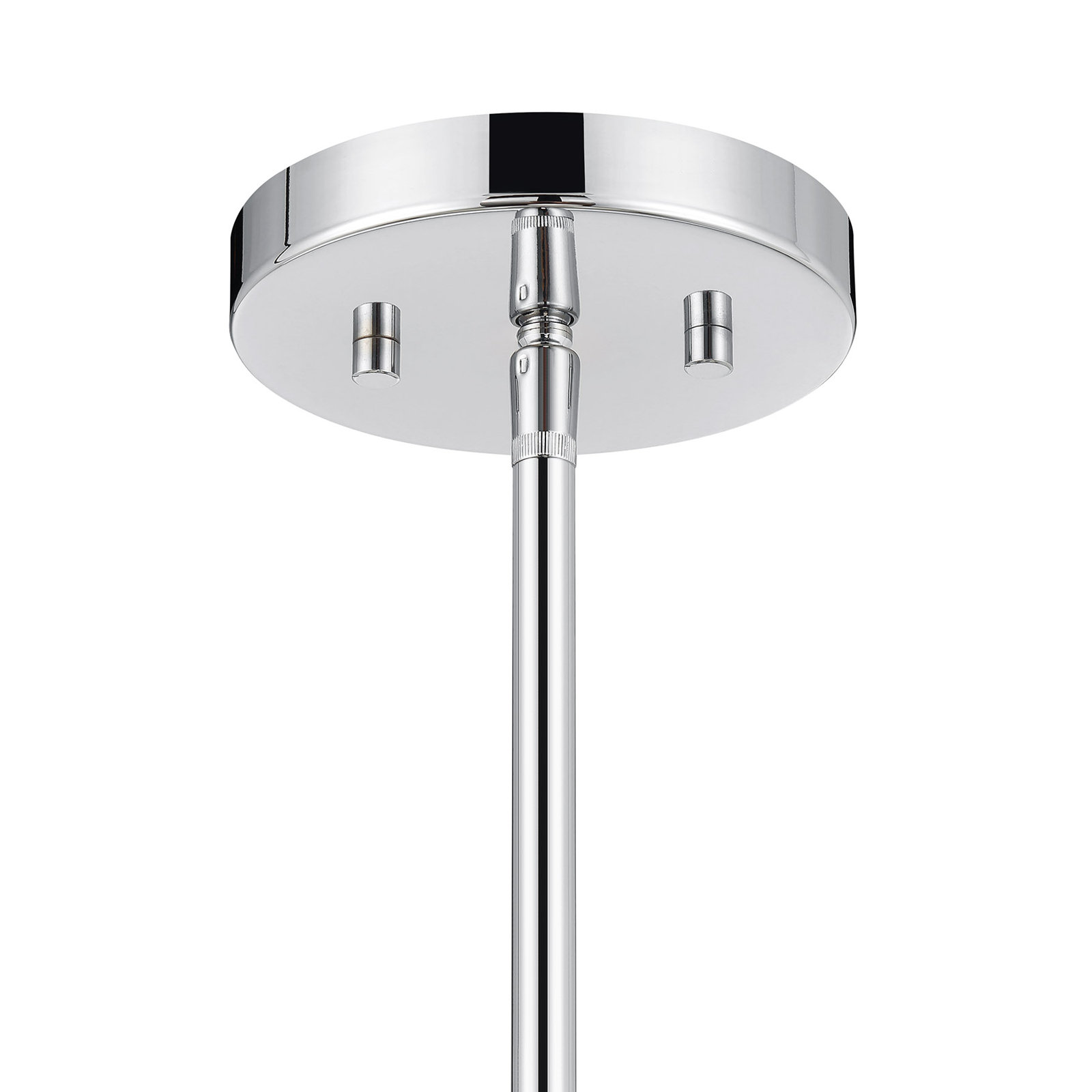 Claudette Dimmable Single Light Pendant, Chrome