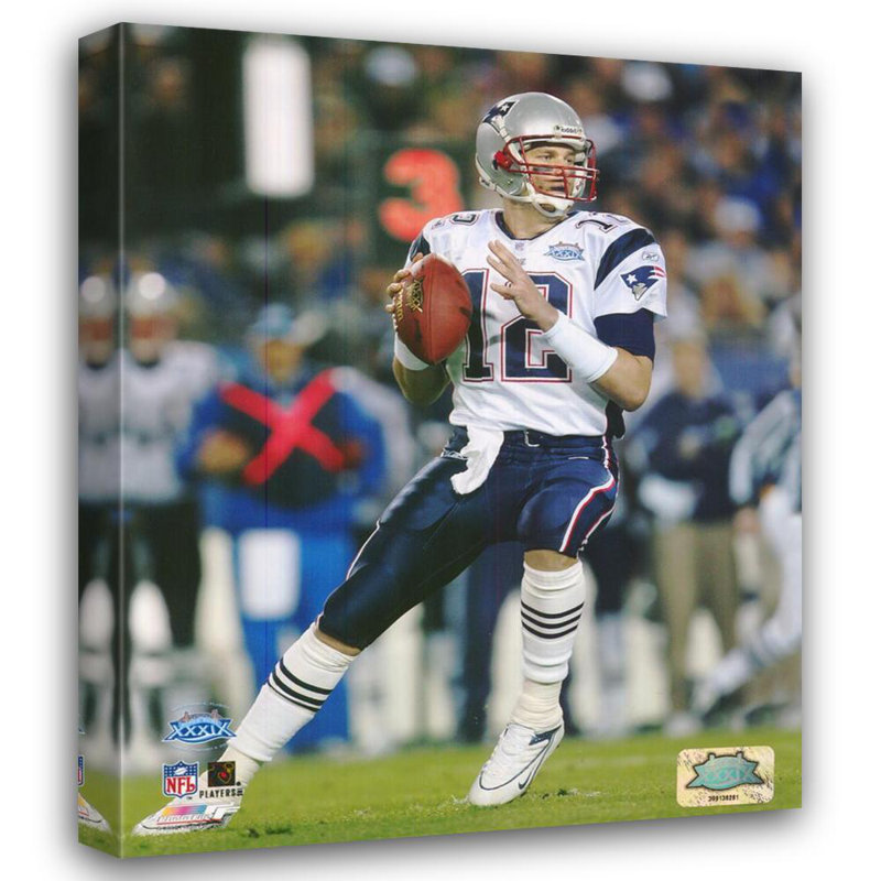 Tom Brady - Super Bowl XXXIX, H 44 po x l 36 po