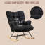 Solid + Manufactured Wood/Iron Rocking Chair-1708616325