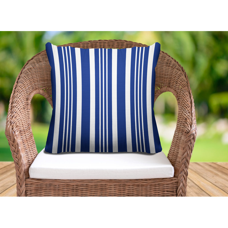 Housse et insert de coussin carré d'extérieur Healthcliff, 19 po x l 19 po, Bleu